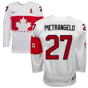 Olympic Hockey Alex Pietrangelo Authentic Kinder Weiß – Team Canada #27 Heim 2014